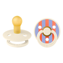 BIBS STUDIO COLOUR 條紋圓形乳膠玩咀 兩件裝