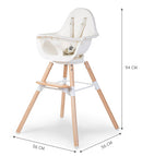 CHILDHOME EVOLU ONE.80旋轉 成長餐椅連兔仔造型坐墊