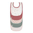 防水有機純棉口水肩(5件裝)