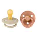 BIBS COLOUR 圓形乳膠玩咀 兩件裝 (0-6個月)