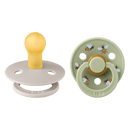 BIBS STUDIO COLOUR 圓形乳膠玩咀 兩件裝 - 蜜蜂