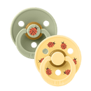 BIBS STUDIO COLOUR 圓形乳膠玩咀 兩件裝 - 小甲蟲