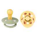 BIBS STUDIO COLOUR 圓形乳膠玩咀 兩件裝 - 小甲蟲