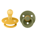 BIBS COLOUR 圓形乳膠玩咀 兩件裝 (0-6個月)