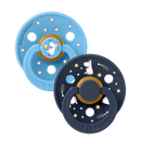 BIBS COLOUR 姆明系列 - 圓形乳膠玩咀 6-18m 兩件裝