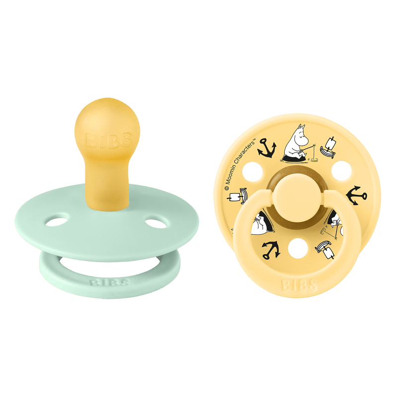 BIBS COLOUR 姆明系列 - 圓形乳膠玩咀 6-18m 兩件裝