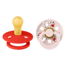 BIBS COLOUR 姆明系列 - 圓形乳膠玩咀 6-18m 兩件裝