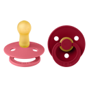 BIBS COLOUR 圓形乳膠玩咀 兩件裝 (6-18個月)