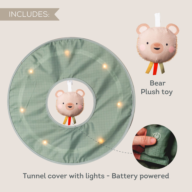 TAF TOYS 閃爍夜光爬行隧道