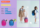 【公價貨品】KAGS FERGUS 系列小學生專用人體工學超輕護脊書包 - 桃紅色