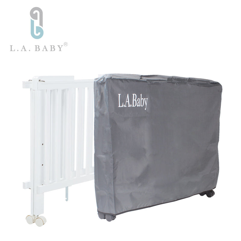 LA BABY 2100F 嬰兒木床(白色) 送床褥 + 床上套裝6件裝