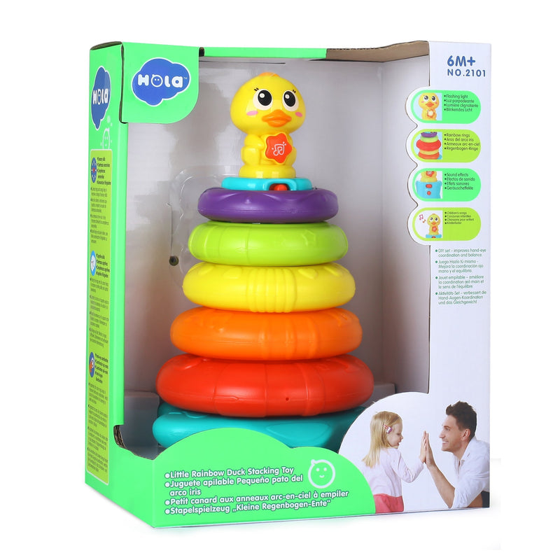 HOLA LITTLE RAINBOW DUCK STACKING TOY 彩虹鴨疊疊樂