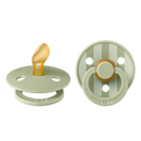 BIBS STUDIO COLOUR 條紋拇指形乳膠玩咀 兩件裝