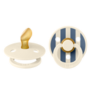 BIBS STUDIO COLOUR 條紋拇指形乳膠玩咀 兩件裝