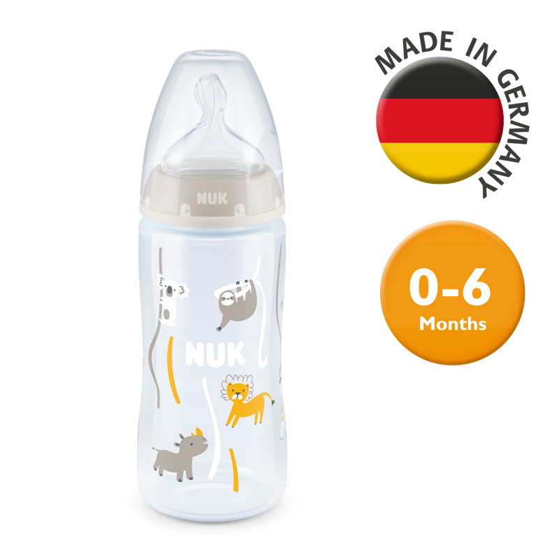 【公價貨品】PCH 寬口PP奶瓶連矽膠奶嘴 (0-6個月中孔)