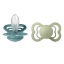 BIBS SUPREME 扁咀形矽膠玩咀 兩件裝