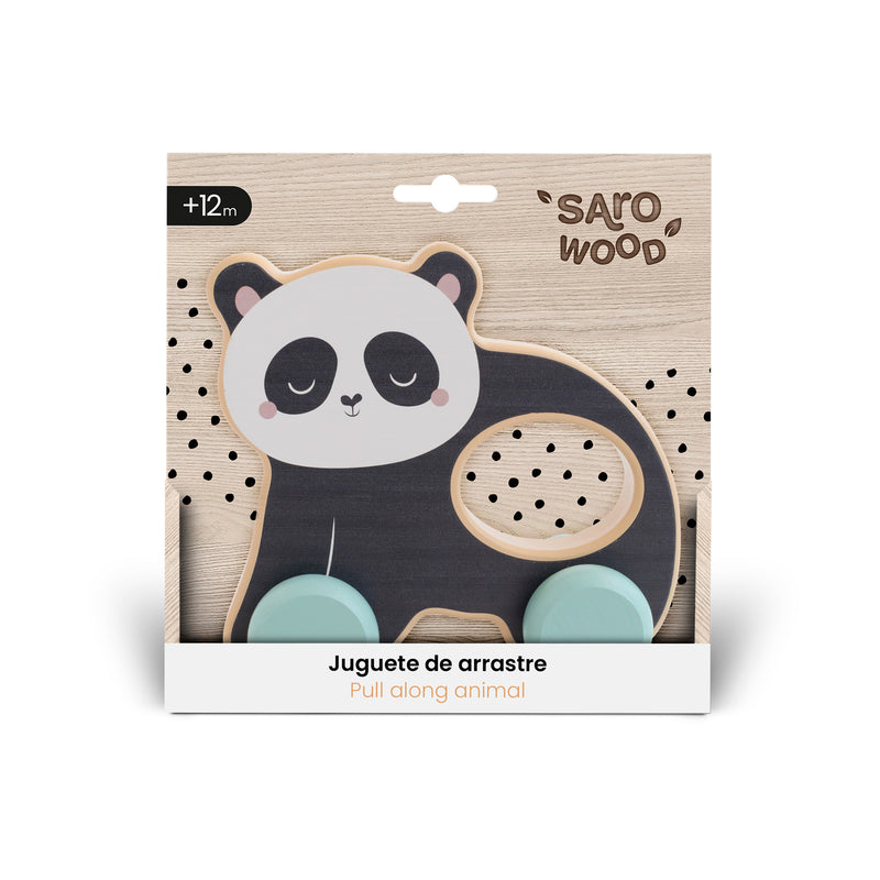 SARO BABY 拖拉木製熊貓