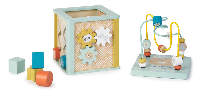 SARO BABY ACTIVITY CUBE 木製益智遊戲盒