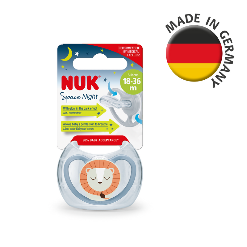 【公價貨品】 超透氣夜光安撫奶嘴連盒1個裝