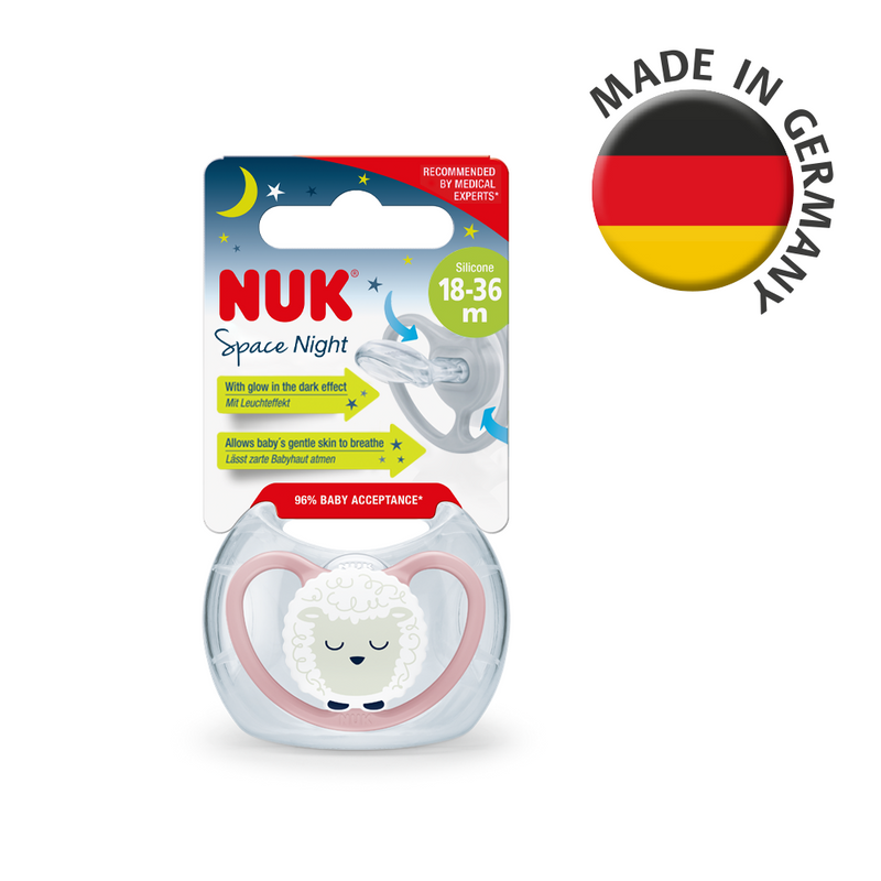 【公價貨品】 超透氣夜光安撫奶嘴連盒1個裝