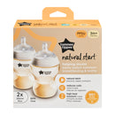 【公價貨品】TOMMEE TIPPEE NATURAL START 260ML PPSU 奶瓶附超級柔軟中流量奶嘴 - 兩個裝