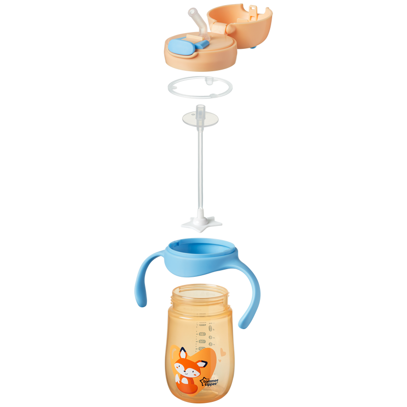 【公價貨品】TOMMEE TIPPEE TT 雙耳防漏吸管杯 240ML