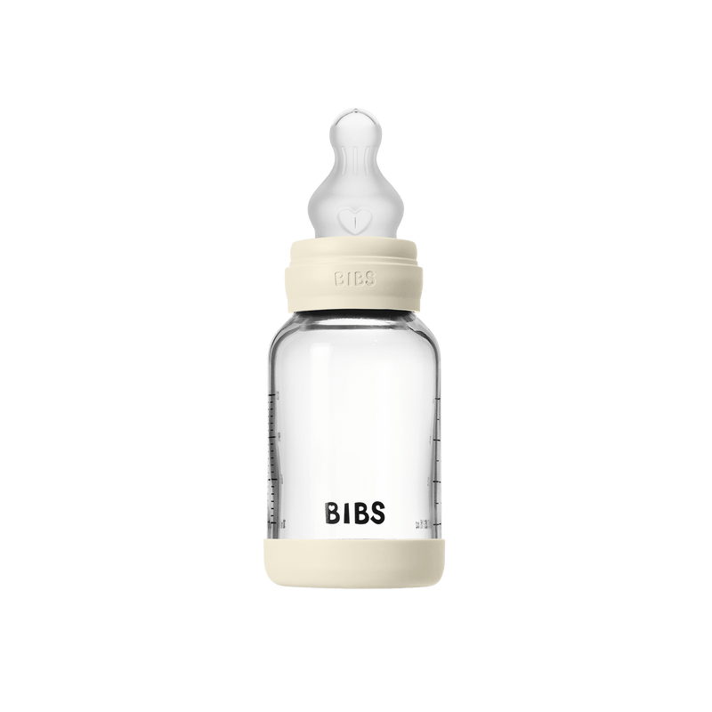 BIBS GLASS BOTTLE 玻璃奶瓶 120ML (象牙)