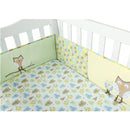 LA BABY 貓頭鷹7件嬰兒床上套裝 M (藍/黃)