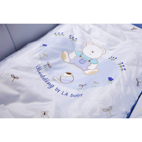 田園巴黎 6件嬰兒床上套裝 L (藍色)