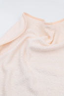 BAMBOOM 嬰兒連帽浴巾連沐浴手套75X75CM-河馬/蜜桃粉