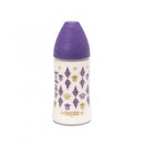 HAUTE 奶瓶270ML+矽膠奶嘴0M+ (淺藍/紫色/綠色-凸壓)