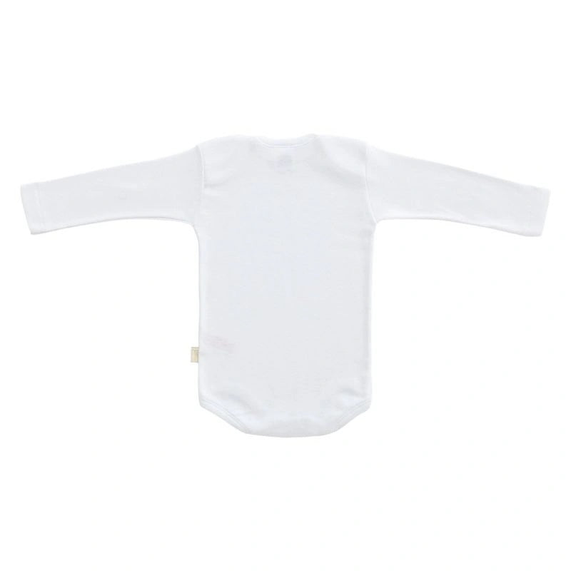 純棉嬰兒長袖內衣 T.6 (白色)