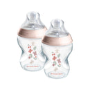 【公價貨品】TOMMEE TIPPEE  NATURAL START PP 印花奶瓶附超柔軟中流量奶嘴 260ML X2