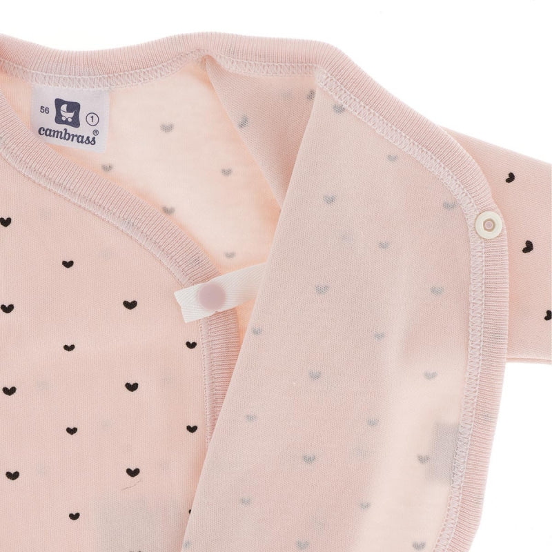 純棉長袖內衣連褲 T.0 (粉色)