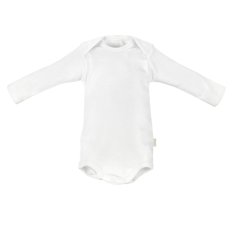 純棉嬰兒長袖內衣 T.12 (白色)