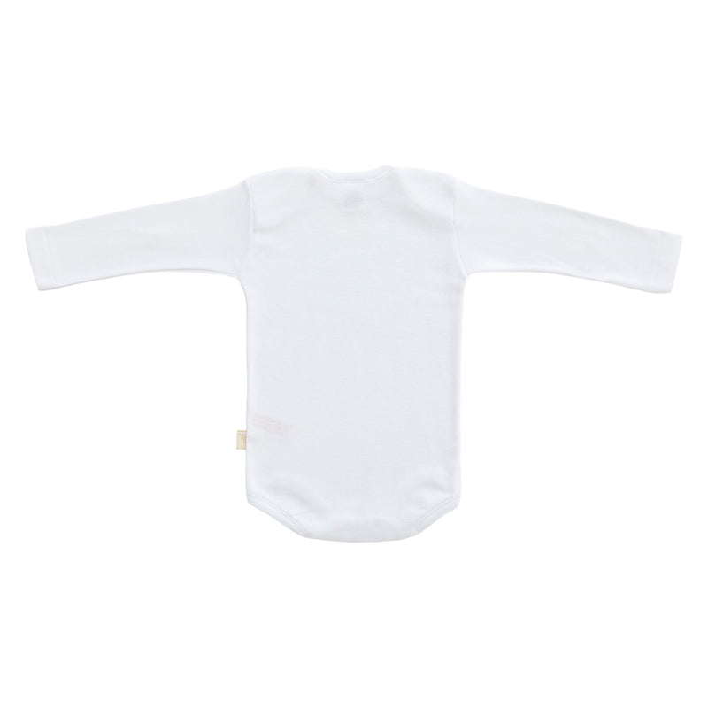 純棉嬰兒長袖內衣 T.12 (白色)