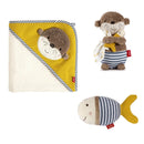 【網店獨家】FEHN 沐浴套裝 (小魚沐浴擦 + 水獺沐浴玩具 + 沐浴毛巾)