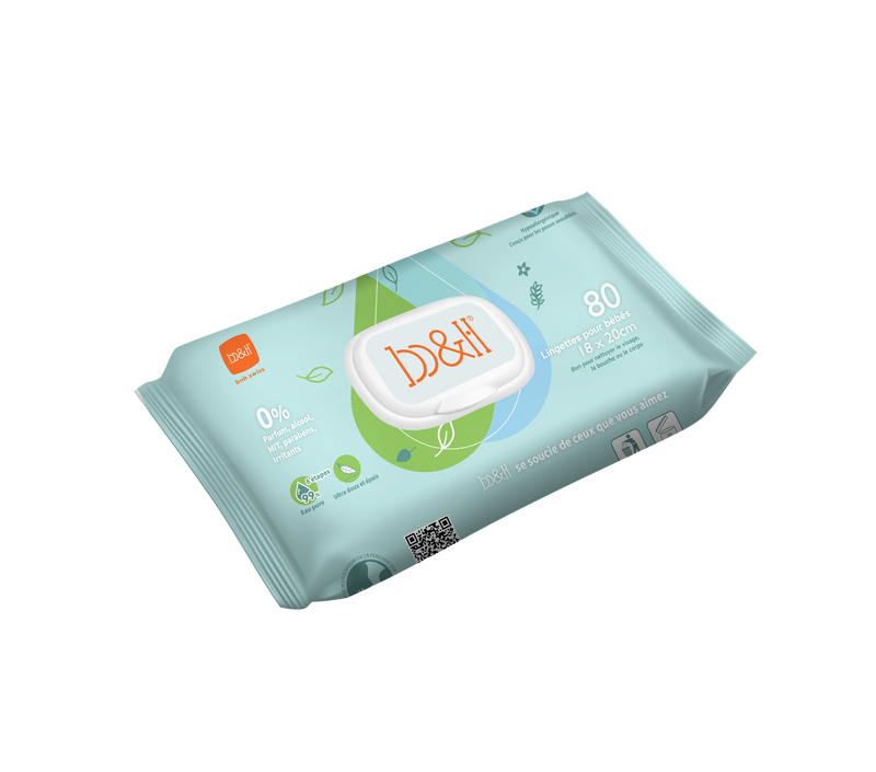 【公價貨品】B&H 純水濕巾(蘆薈萃取液) 80片