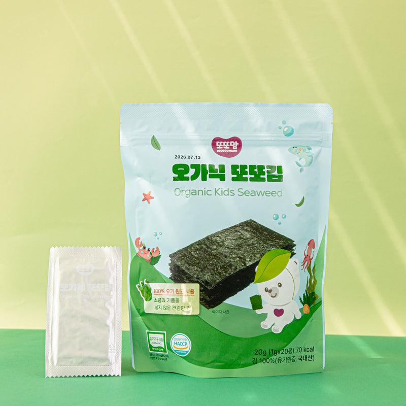 韓國 RENEWAL DDODDOMAM 有機紫菜(原味) (無油無鹽)