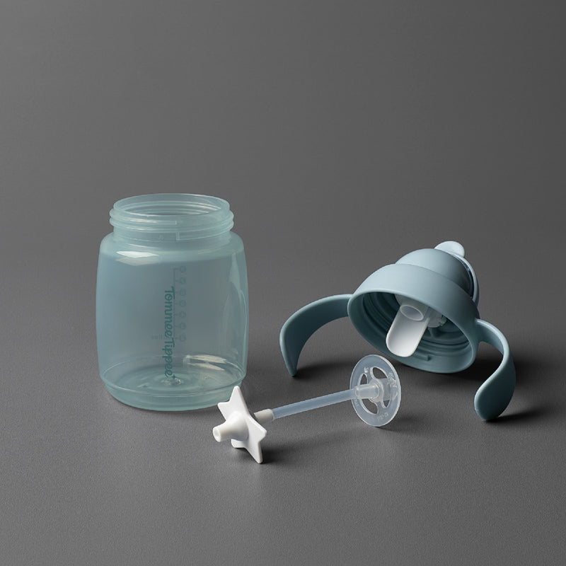 【公價貨品】TOMMEE TIPPEE 雙耳防漏吸管杯 240ml 奶油綠