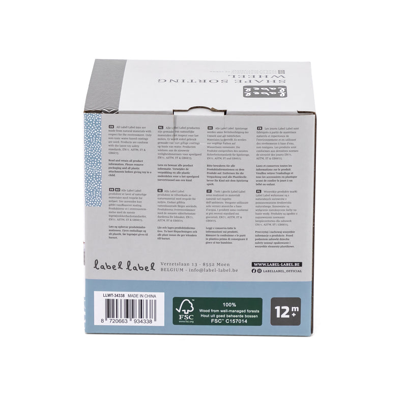 LABEL LABEL 木製形狀分類滾輪
