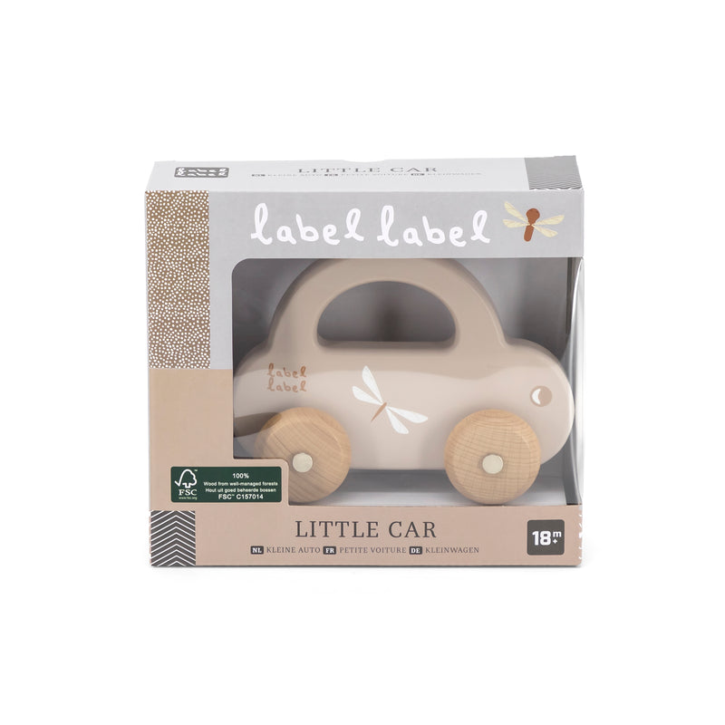 LABEL LABEL 木製小汽車玩具-卡其