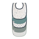 防水有機純棉口水肩(5件裝)