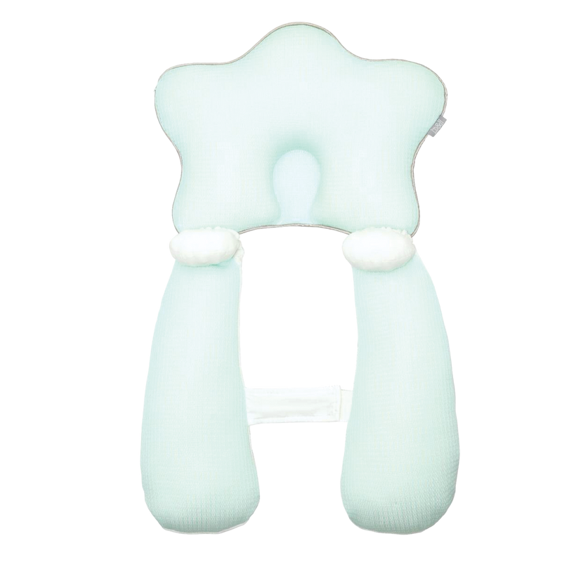 【公價貨品】親水棉嬰兒塑型枕頭連定位枕 (0-1歲) (天絲 - 綠色)