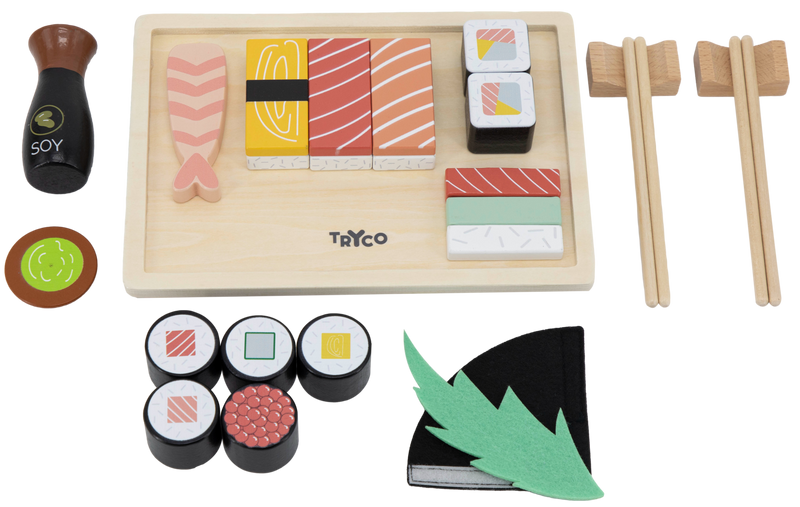 TRYCO 木製壽司併盤玩具