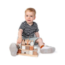 LABEL LABEL 木製堆疊塔-粉藍