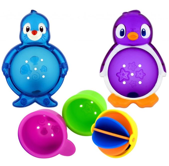 MUNCHKIN 笑笑防滑碟連匙+沐浴玩具