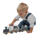 LABEL LABEL 木製層層疊火車-粉藍/粉紅