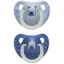 NIGHT & DAY 夜光拇指型矽膠玩咀 6-18M 2個裝