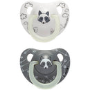 NIGHT & DAY 夜光拇指型矽膠玩咀 6-18M 2個裝